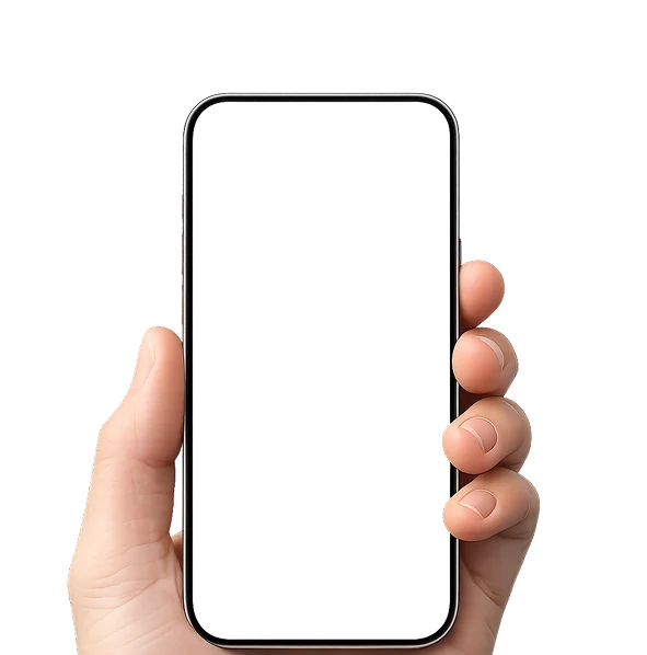 Parent holding a phone with the Eyezonkid app